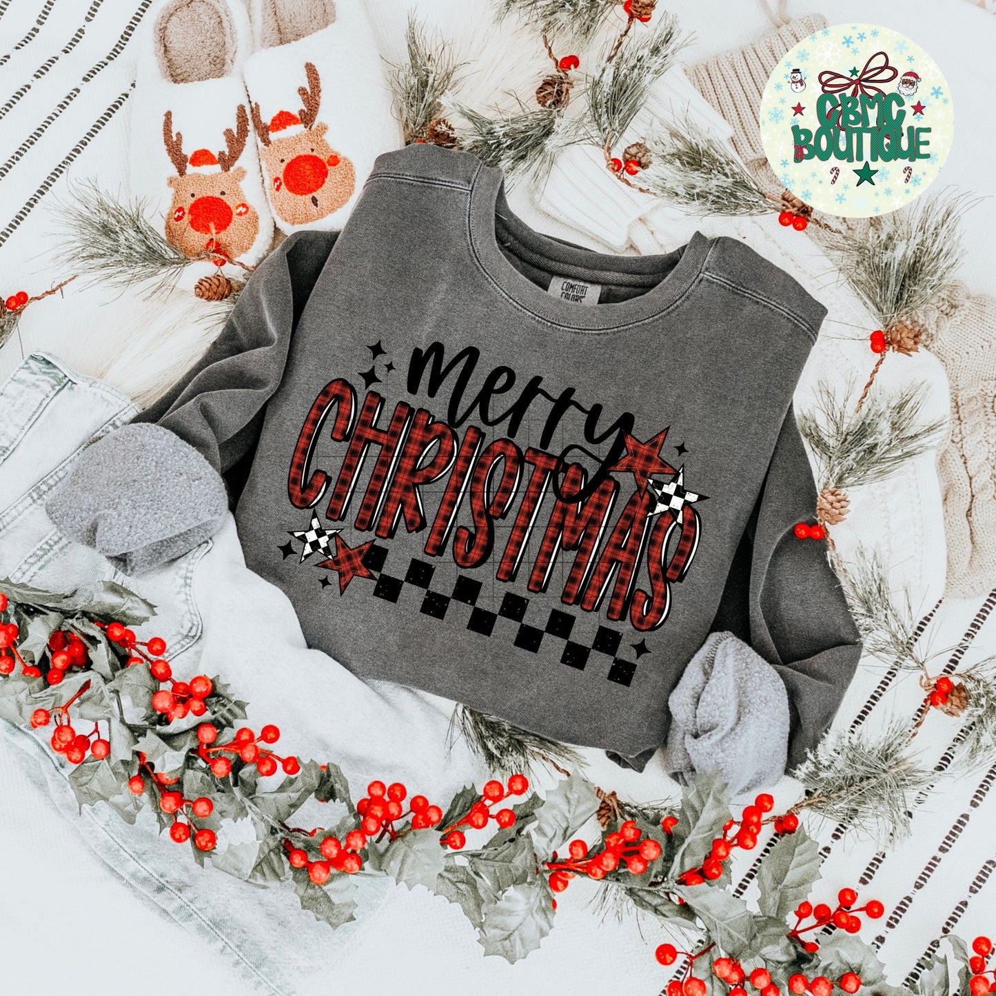 Merry Christmas Red & Black