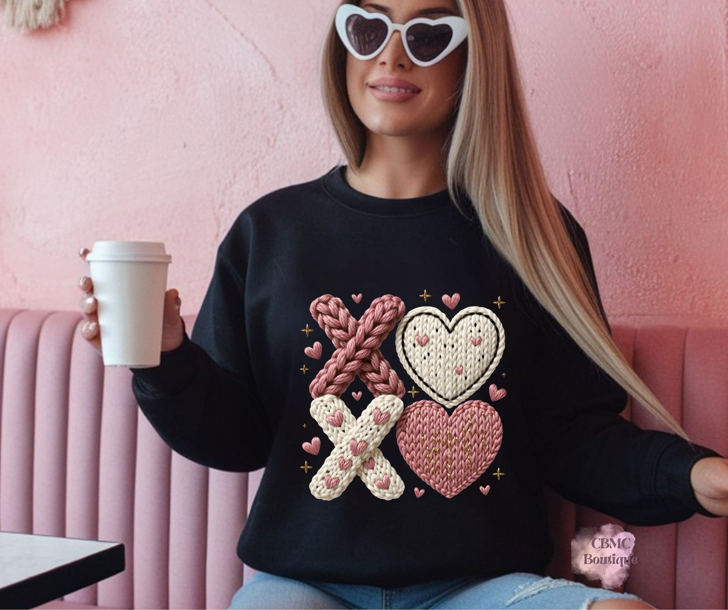 XOXO Faux Yarn Pink