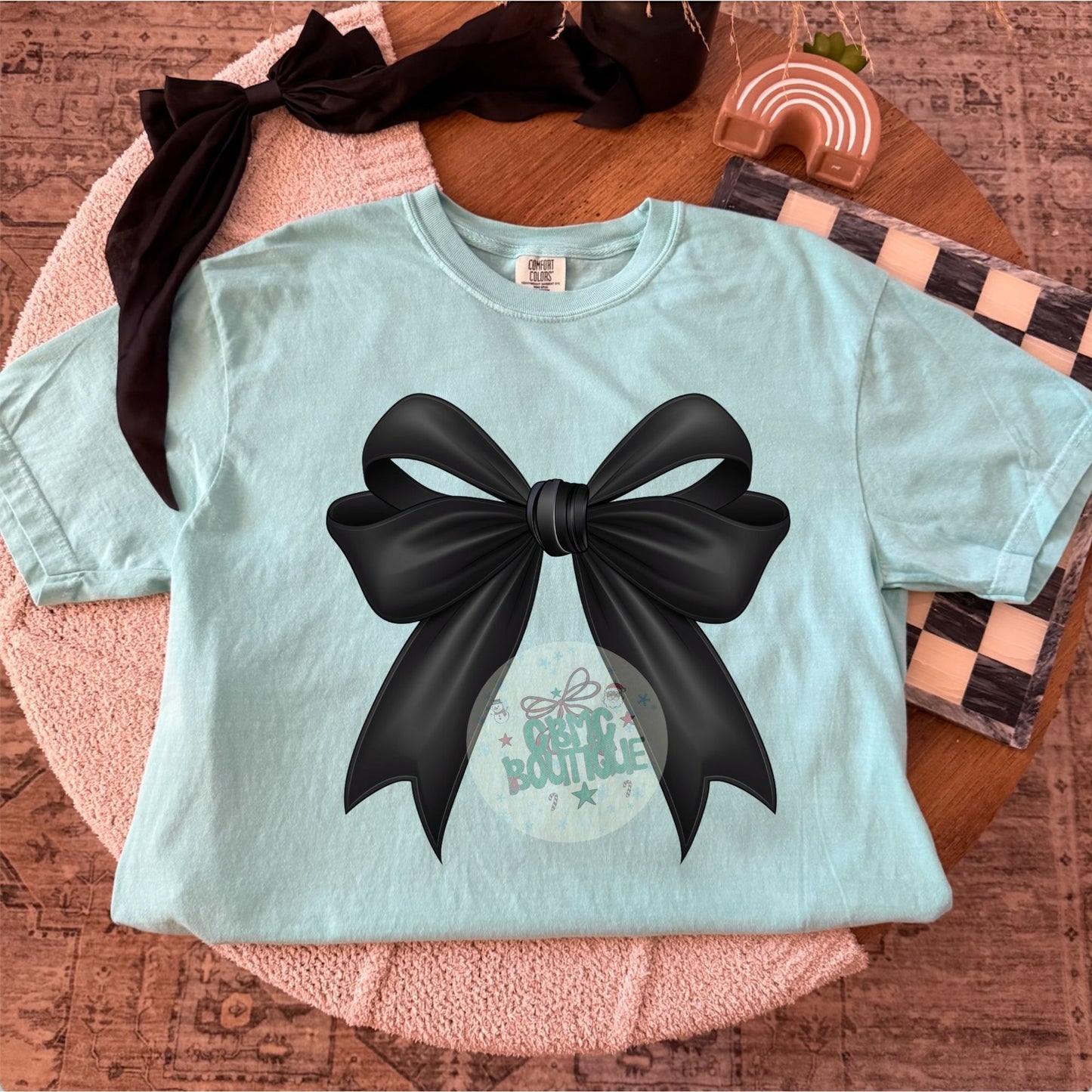 Black Girly Bow