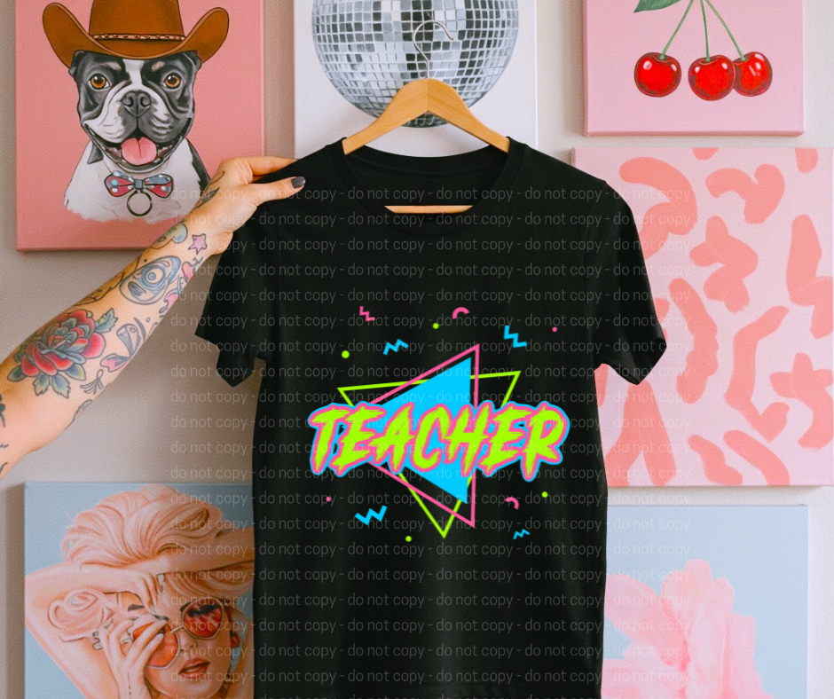 Neon Colors Teacher