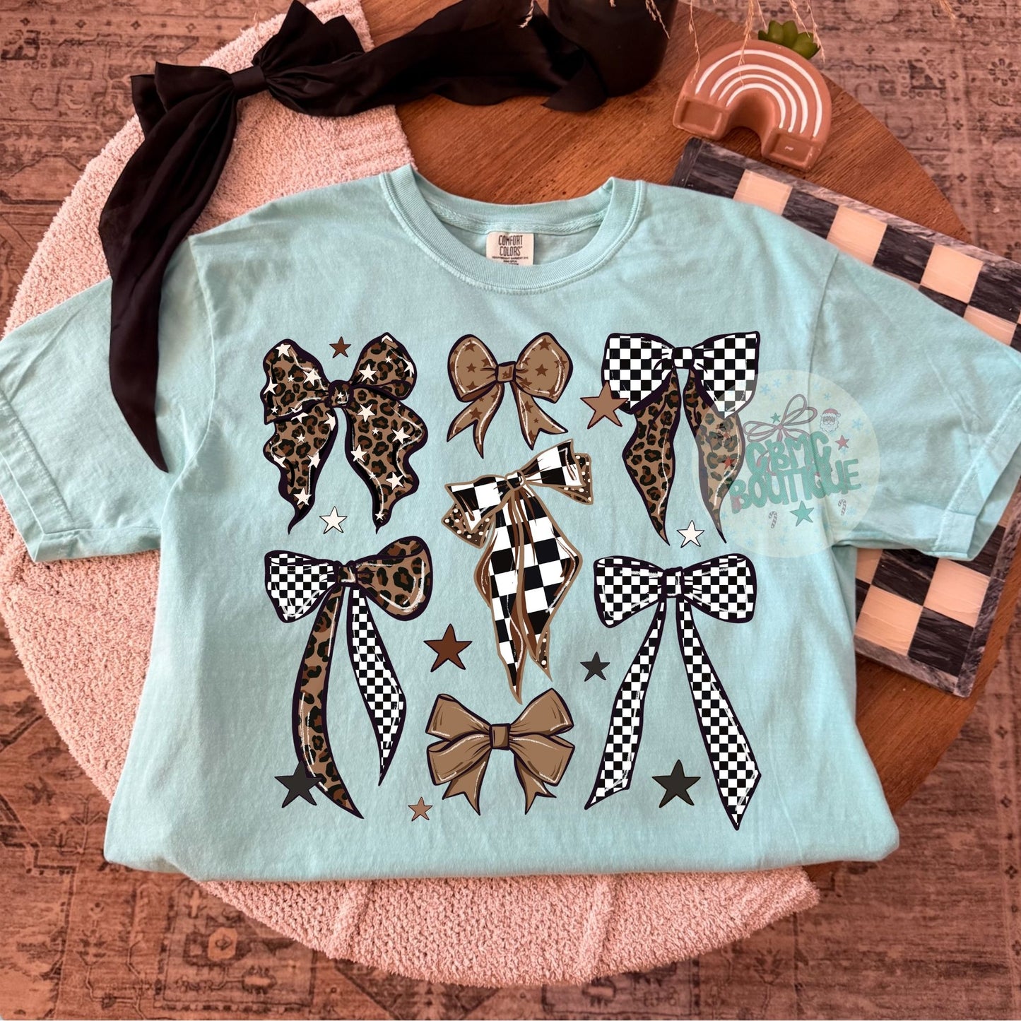 Brown & Checkered Bows