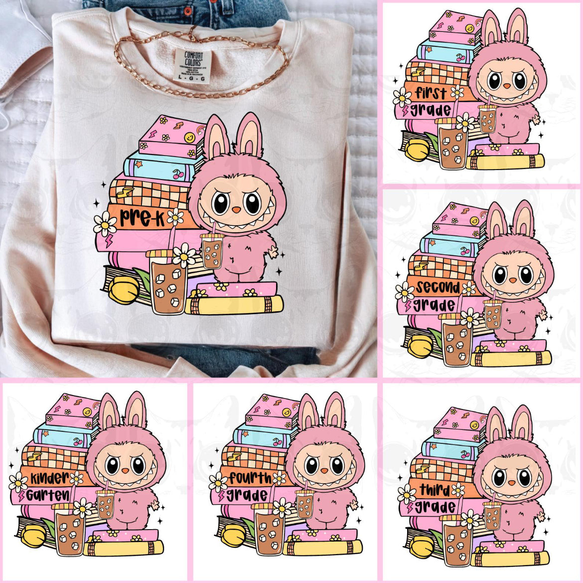 Little Monsters Different Grade level- Youth Size