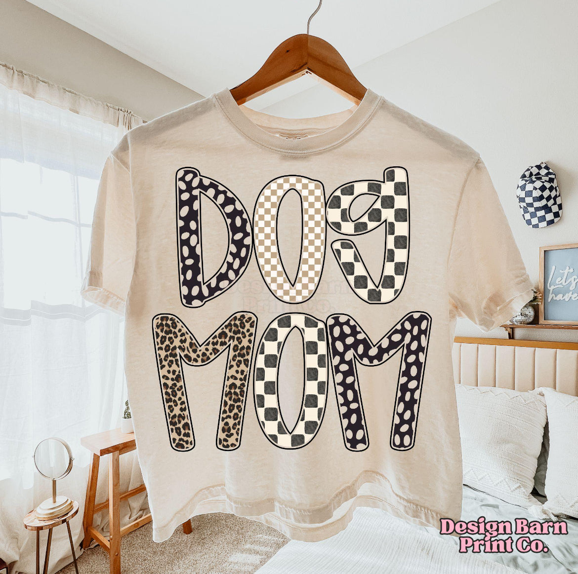 Dog Mama Checkered Patterns