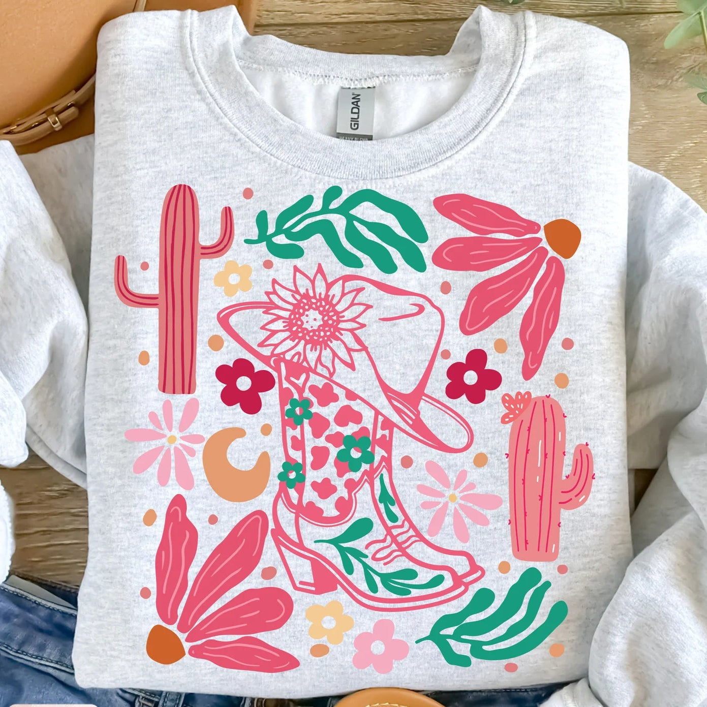 Boho Boots and Flowers T-shirt