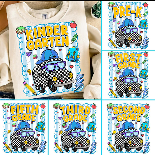 Checked School Bus Bundle-Youth Size