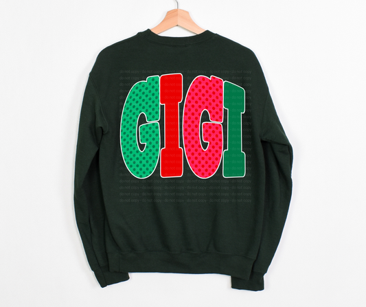 GIGI-Green and Red Pattern