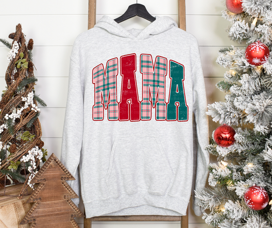 MAMA-Plaid Pattern Red and Green