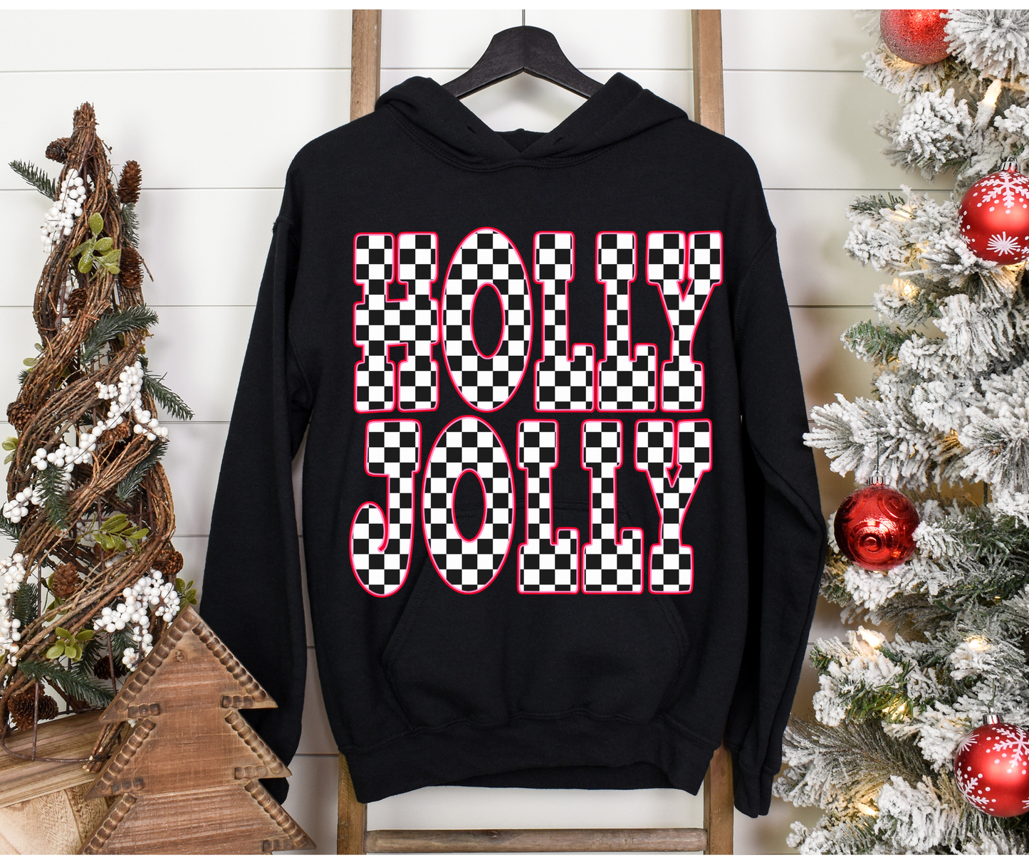 Holly Jolly Checkered Pattern