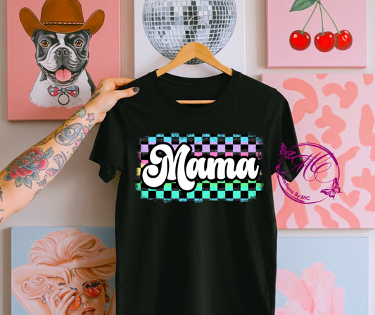 Mama Checkered Colorful