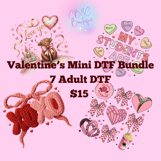Valentines Mini DTF Bundle