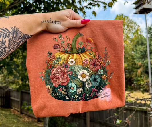 Pumpkins & Flowers