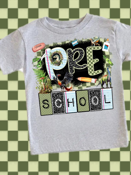 School Bundle Green Checkered-Youth Size