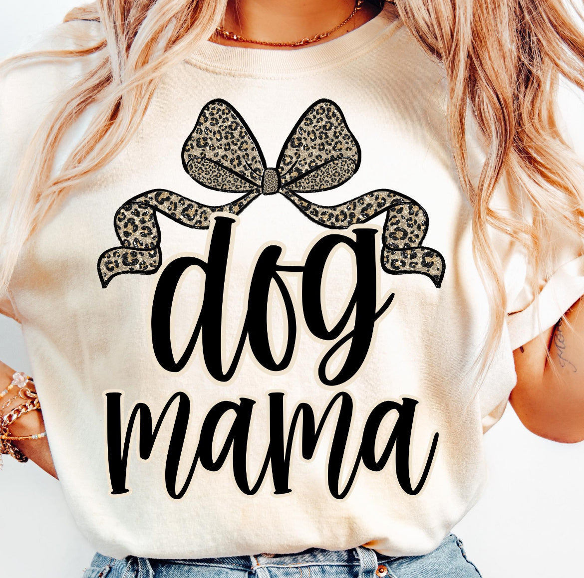Dog Mama With Bow