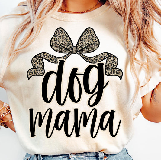 Dog Mama With Bow