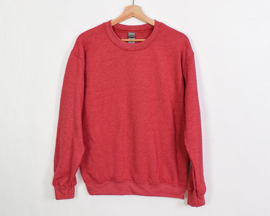 Heather Sports Red Gildan Sweatshirt