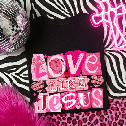 Love Like Jesus-Pink Pattern