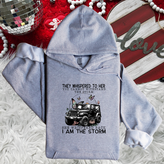 I AM the Storm Black Jeep