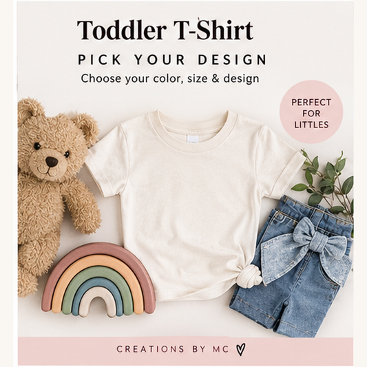Toddler T-shirt pick your design
