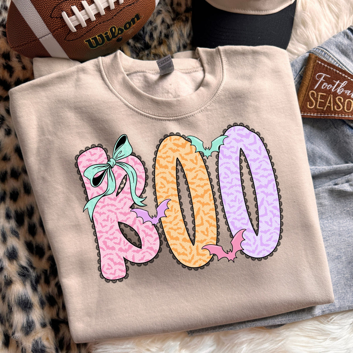 Pastel Boo Bats DTF Transfer #264 mockup