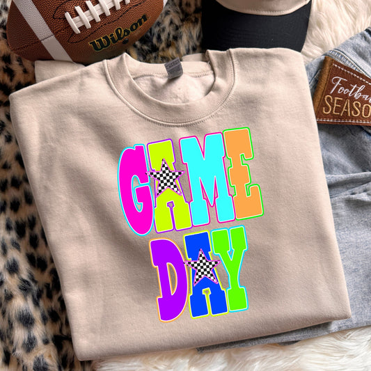 Neon Game Day DTF Transfer #267 mockup