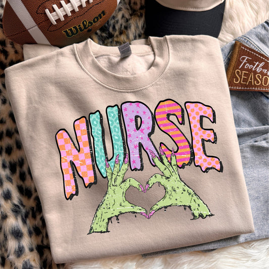 Nurse Zombie Hands DTF Transfer #271 mockup