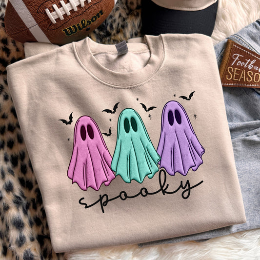 Spooky Pastel Ghost Trio DTF Transfer #272 mockup