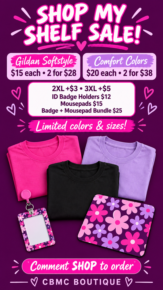 CBMC Boutique Shop My Shelf Sale